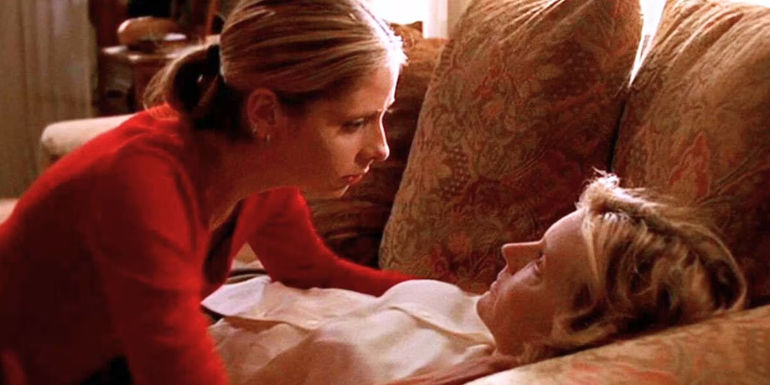 Buffy finds Joyce after her death in Buffy the Vampire Slayer