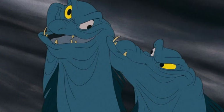 Flotsam and Jetsam smiling in The Little Mermaid