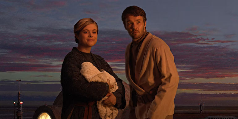 Owen and Beru Lars in Revenge of the Sith.