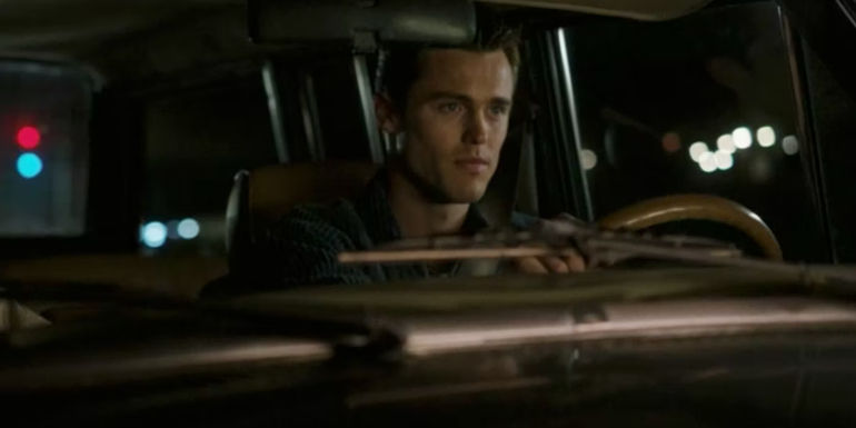 Jeff driving his car in Yellowjackets.