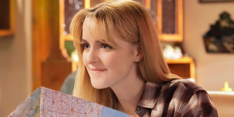 Mckenna Grace as Paige holding a map in Young Sheldon season 6