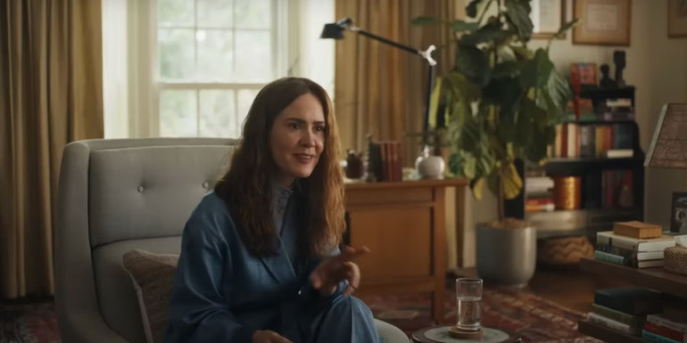 Sarah Paulson as the therapist in Mr. & Mrs. Smith episode 6