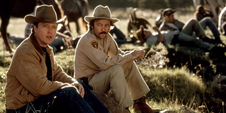 Christopher Walken and Rubén Blades in The Milagro Beanfield War