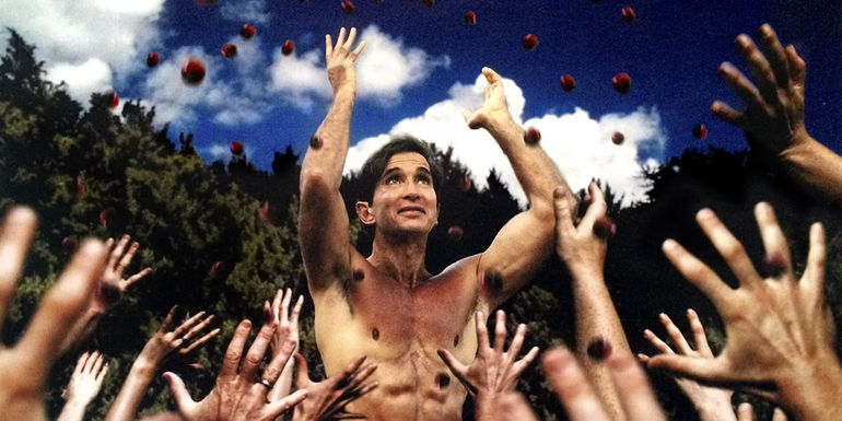 Will Allen Raises Hands in a frame from Holy Hell