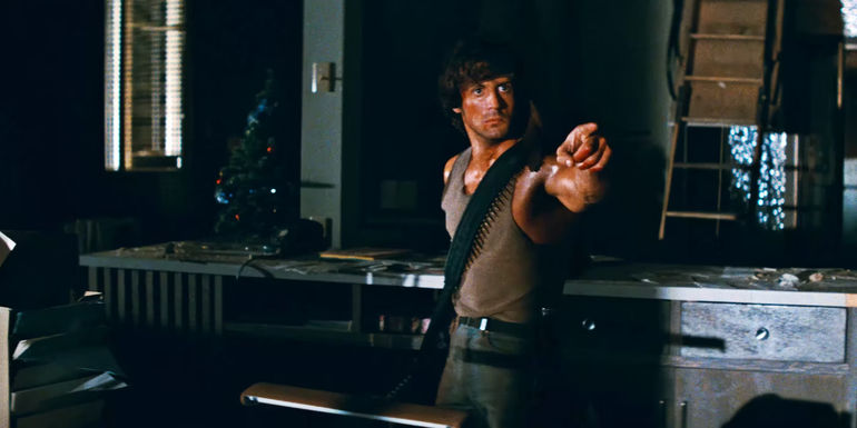 Sylvester Stallone as John Rambo in First Blood