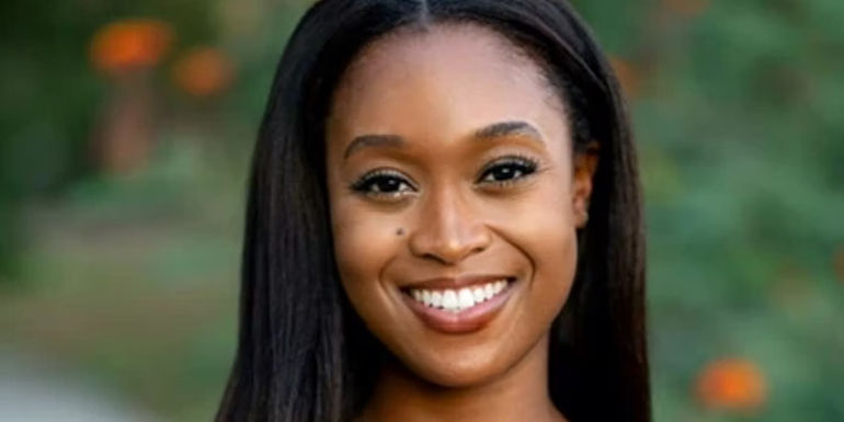 The Bachelor Season 28 Contestant Kelsey Toussant Smiling Outdoors