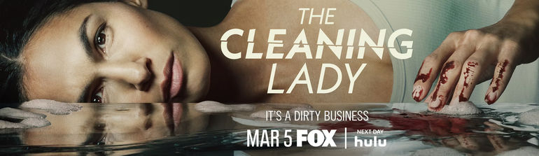 The Cleaning Lady season 3 key art featuring Elodie young on the ground with blood