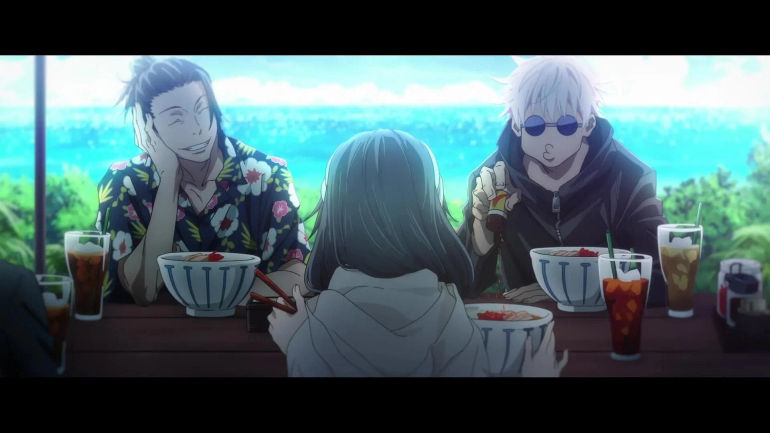 Geto and Gojo with Riko (Image via MAPPA)