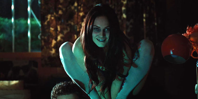 Megan Fox's demonic Jennifer grins in a scene from Jennifer's Body.