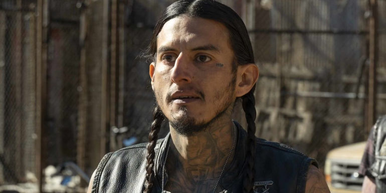 Coco (Richard Cabral) looking unsure in Mayans M.C.