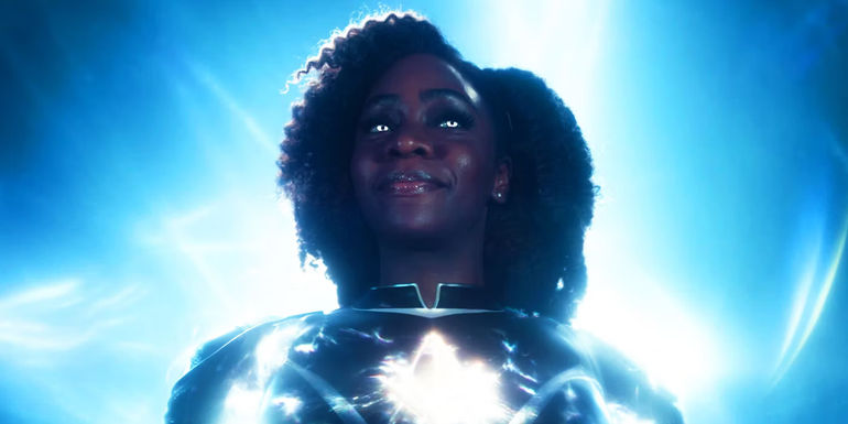 Monica Rambeau powered up at the end of The Marvels