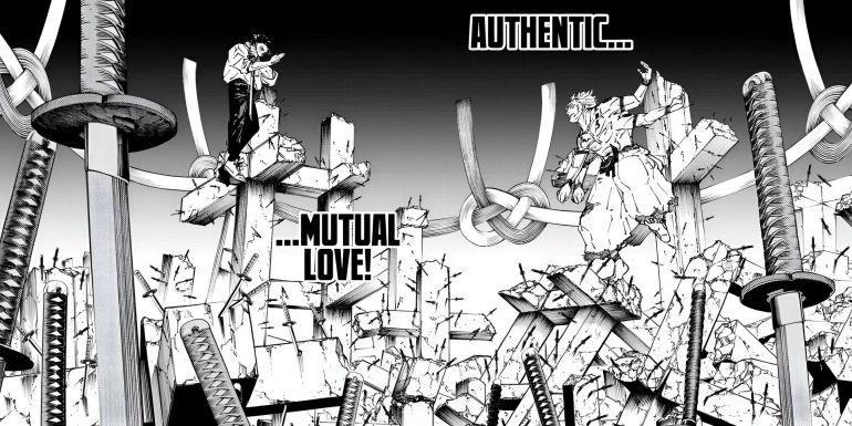 Yuta's domain expansion as seen in the manga (Image via Shueisha)