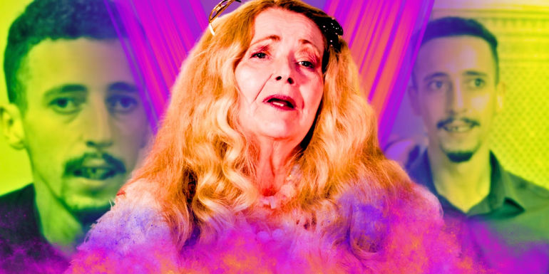 Debbie Aguero from 90 Day Fiance with Oussama behind her