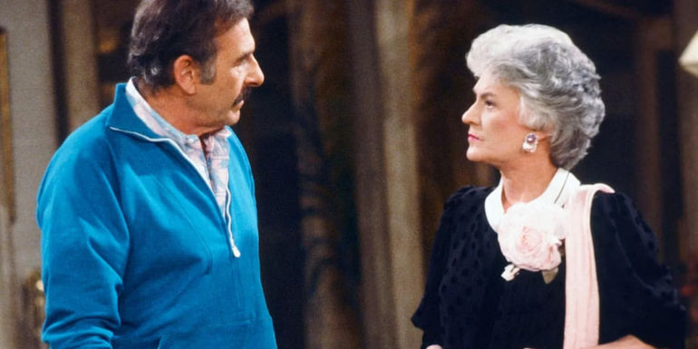 Stan and Dorothy (Bea Arthur) confront one another in The Golden Girls