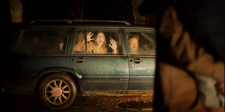 The family in the car in Speak No Evil.