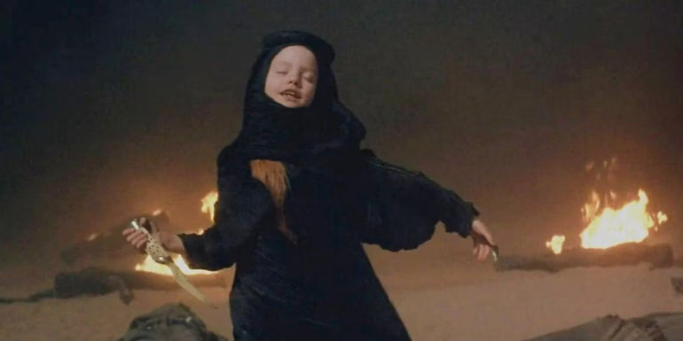 Alia Atreides with knife in David Lynch 1984 Dune
