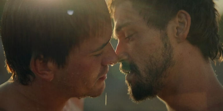 Buck Braithwaite as Alexander the Great and Will Stevens as Hephaestion in Alexander The Making of a God 