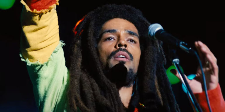 Kingsley Ben-Adir as Bob Marley in the trailer for Bob Marley: One Love