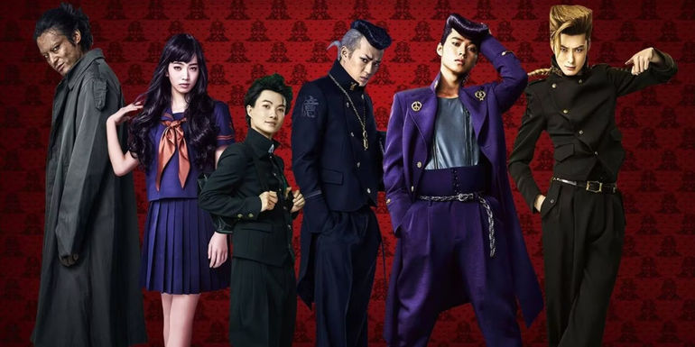 Lineup of main characters in JoJo'z Bizarre Adventure: Diamond Is Unbreakable Chapter I