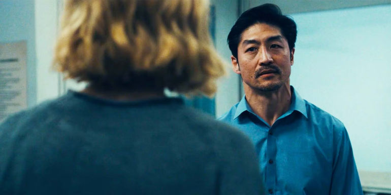 Nicole Kidman as Margaret and Brian Tee as Clarke in Expats