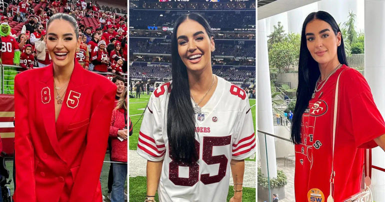 The Spectacular Game Day Ensembles of Claire Kittle, the Ultimate Style Icon