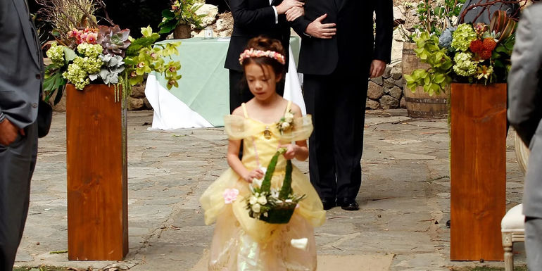 Lily Tucker Pritchett in Belle dress in Modern Family