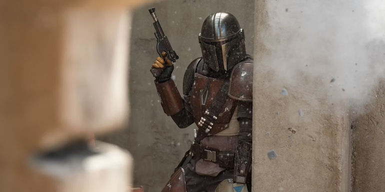 Pedro Pascal as the Mandalorian Star Wars