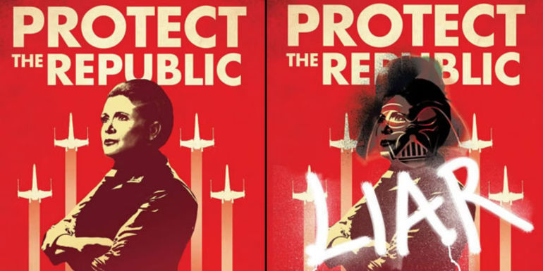 Star Wars Bloodlines Princess Leia Darth Vader Poster