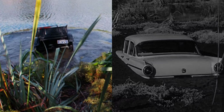 Side-by-side from Pearl (2022) and Psycho