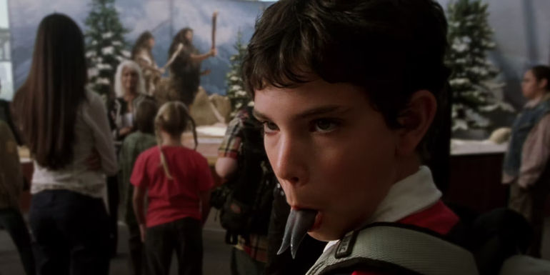 Artie Maddicks in the museum scene in X2 X-Men United