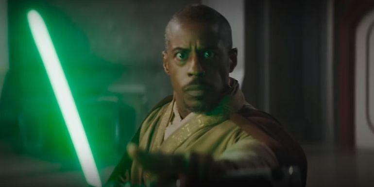 Ahmed Best as Kelleran Beq in The Mandalorian season 3.