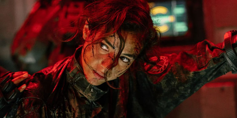 Cristina Rodlo as Talia Perez looking scared in Halo season 2