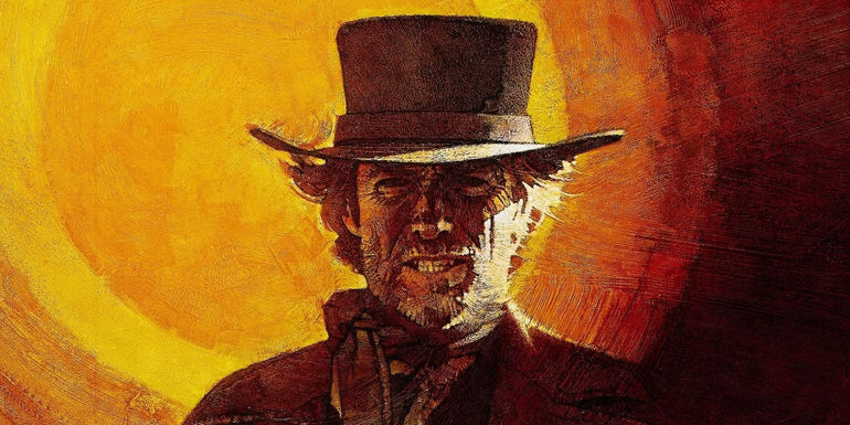 Clint Eastwood as the Preacher on the poster for Pale Rider