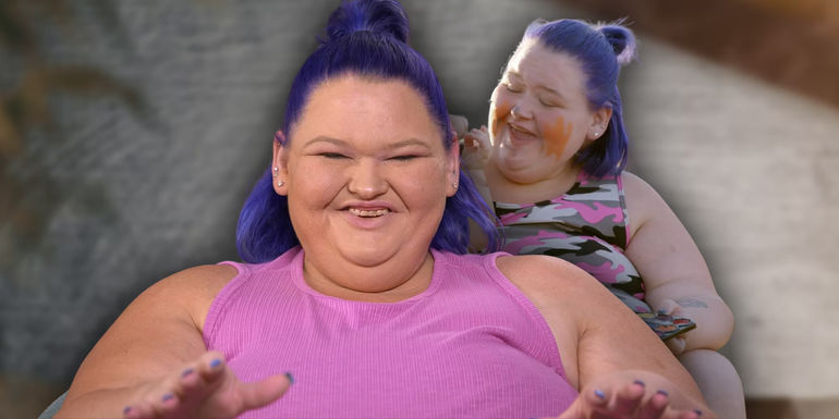 Montage of Amy Slaton from 1000-Lb Sisters smiling