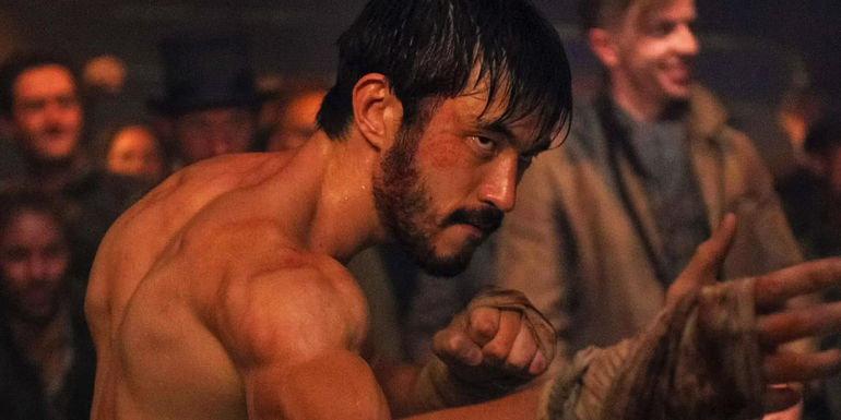 Andrew Koji as Ah Sahm in a scene from Warrior.