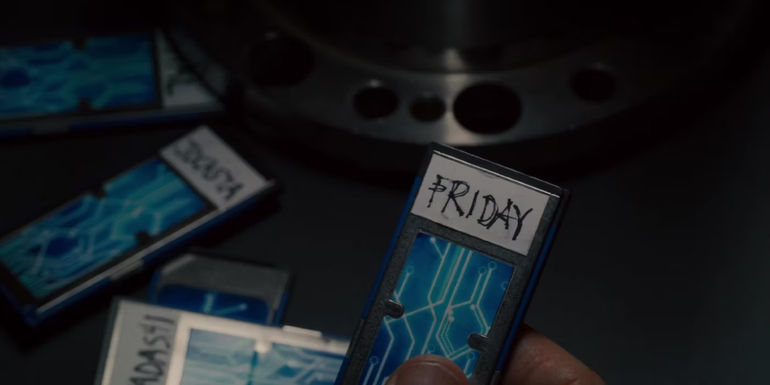 FRIDAY and JOCASTA cards in Avengers: Age of Ultron