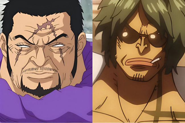 Admiral Fujitora (left) & Admiral Aramaki (right) (Image via Toei animation)