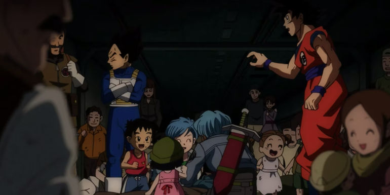 Dragon Ball's Vegeta in shock that Goku doesn't know what a kiss is.