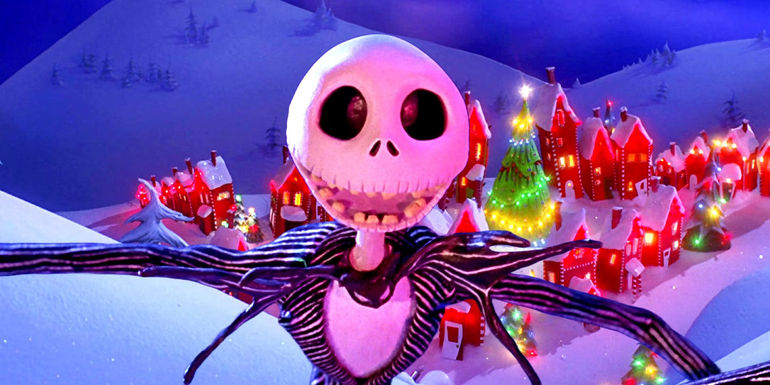 Jack Skellington shocked reaction and the Christmas town in Nightmare Before Christmas