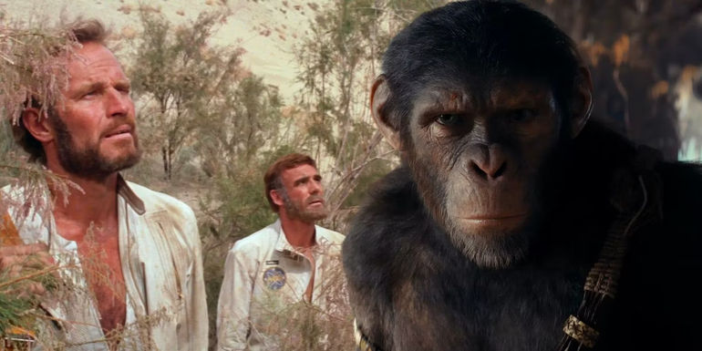 Charlton Heston from Planet of the Apes and Noa from Kingdom