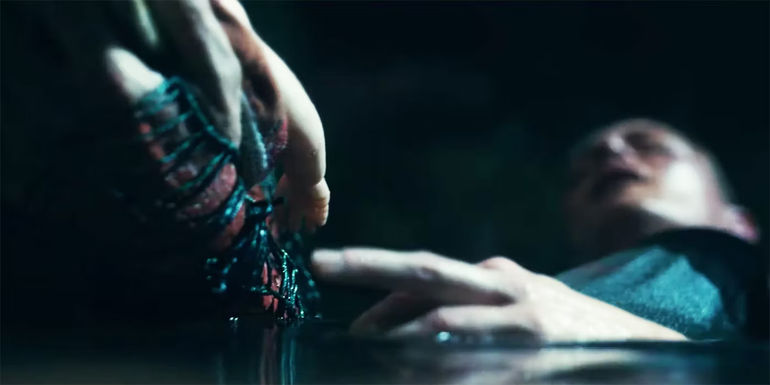 Madame Web flashback Spider-Man and baby Cassandra