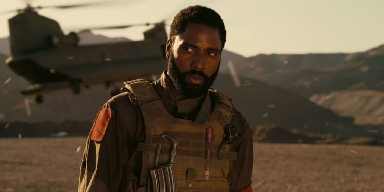 John David Washington as the Protagonist Looking Serious in Tenet