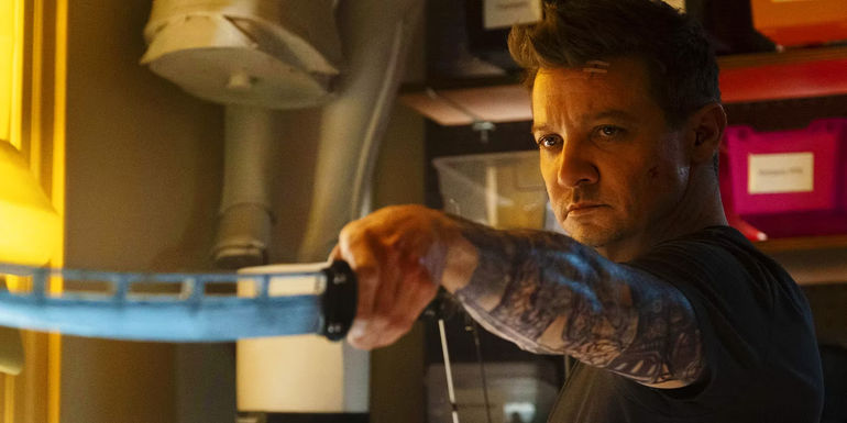 Clint Barton with Ronin's sword in Hawkeye