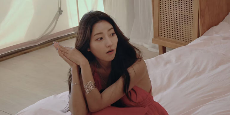 An Yea Won looks shocked in the womens tent