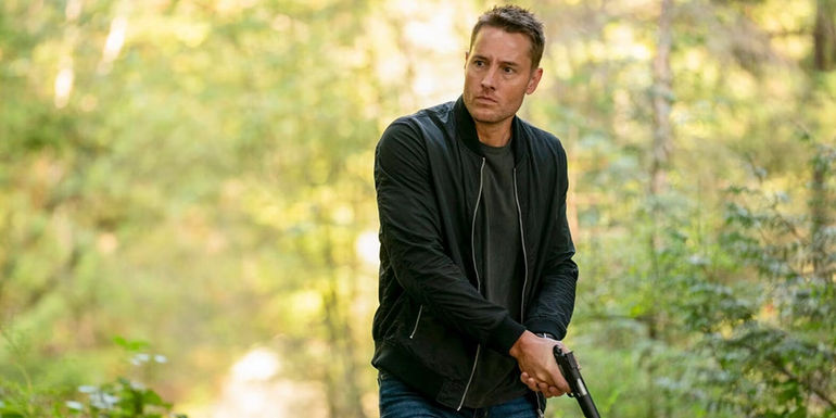 Colter Shaw with a gun in Tracker