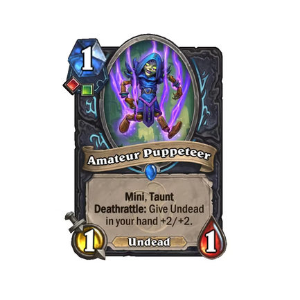 hearthstone whizbang's workshop year of the pegasus ameteur puppetteer 2-1