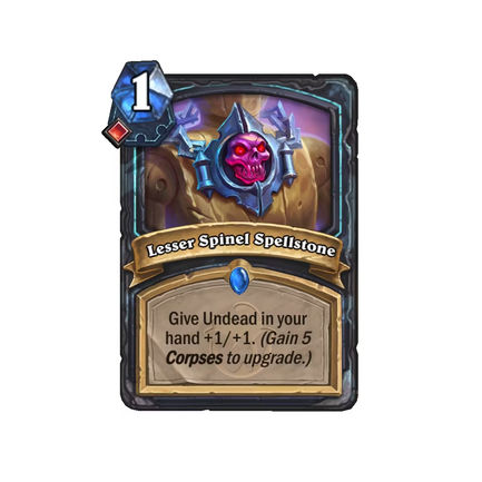 hearthstone whizbang's workshop year of the pegasus spinel spellstone 1-1