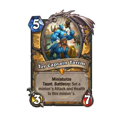 hearthstone whizbang's workshop year of the pegasus toy captain tarim 1-1