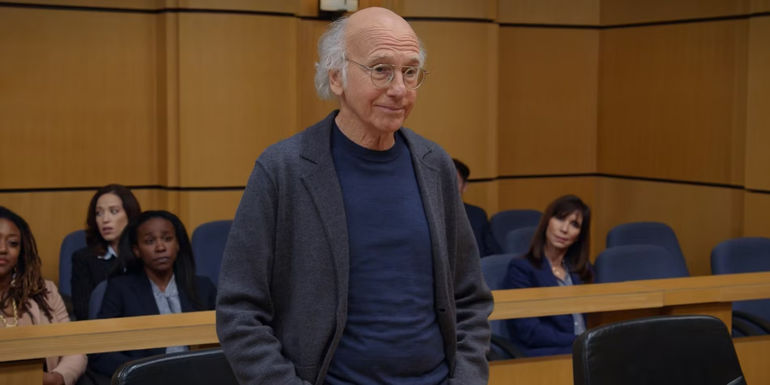 Larry in court in Curb Your Enthusiasm