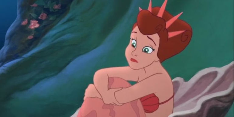 Attina looks upset in The Little Mermaid